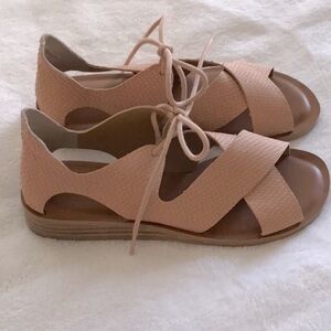 Lucky Brand Blush Lace Up Sandal